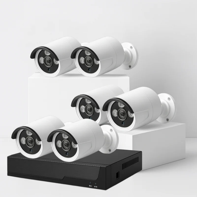Kit de vidéosurveillance PoE 4K – NVR + caméras Bullet et Dôme