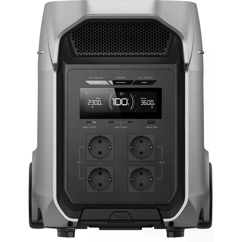 EcoFlow DELTA 3 Ultra Plus - Estação de Energia Portátil 3072Wh, Expansível, WiFi, BT, UPS