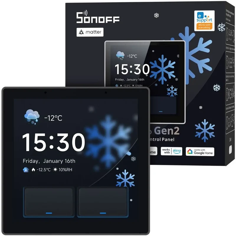 Sonoff NSPanel PRO Gen2 Ecrã Multifunções Cinza WiFi Zigbee