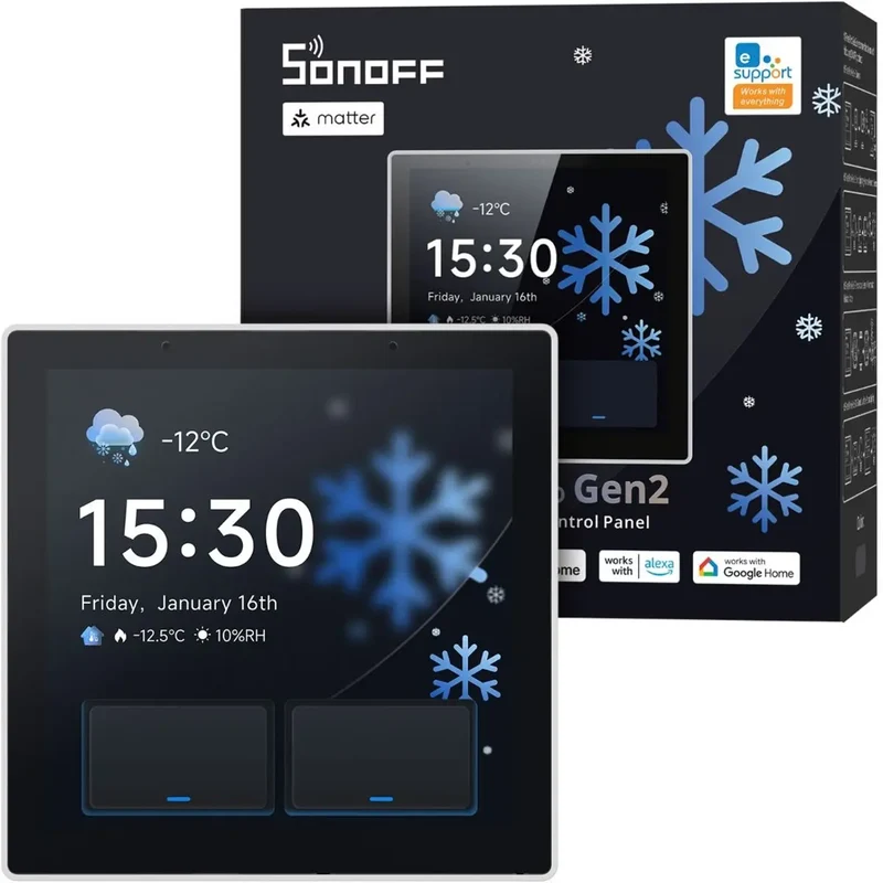 Sonoff NSPanel PRO Gen2 Ecrã Multifunções Branco WiFi Zigbee