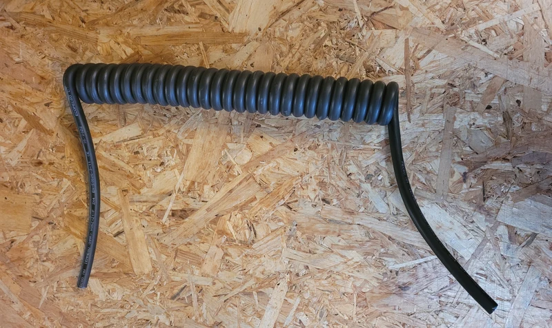 2 Core 4sqmm Black Coiled Power LSZH Cable