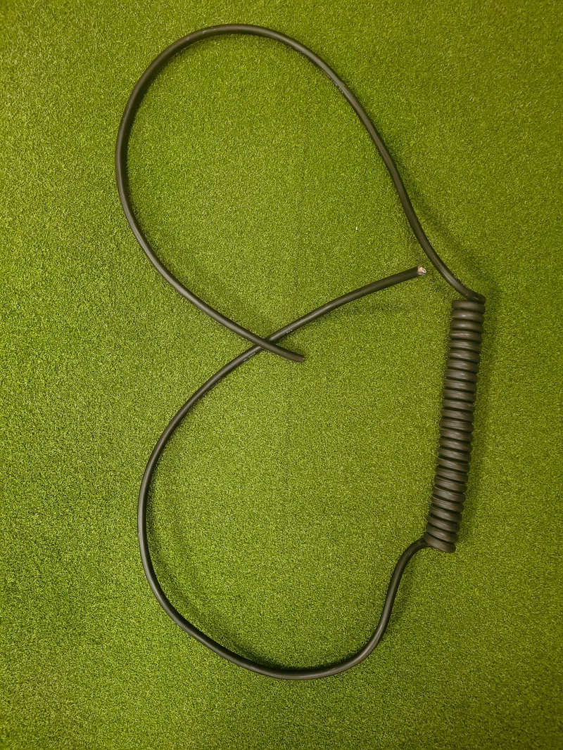 2 Core 4sqmm Black Coiled Power LSZH Cable
