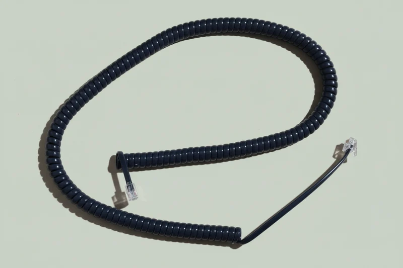 Grey telephone handset replacement RJ10 Network cable