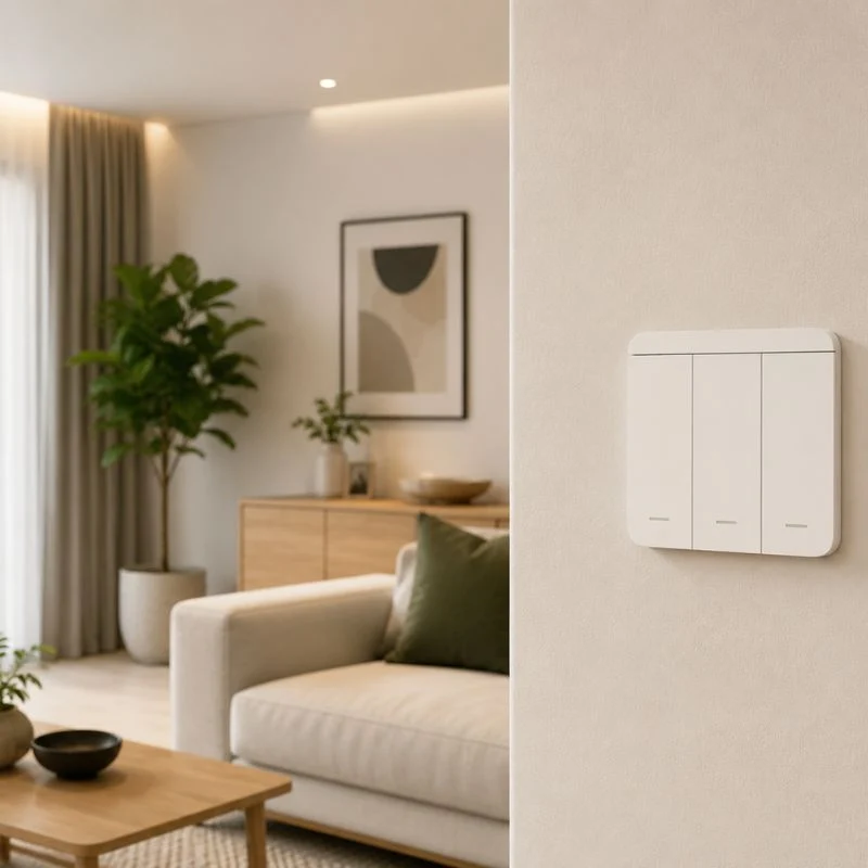 Interrupteur Mural sans Fil Bouton Triple