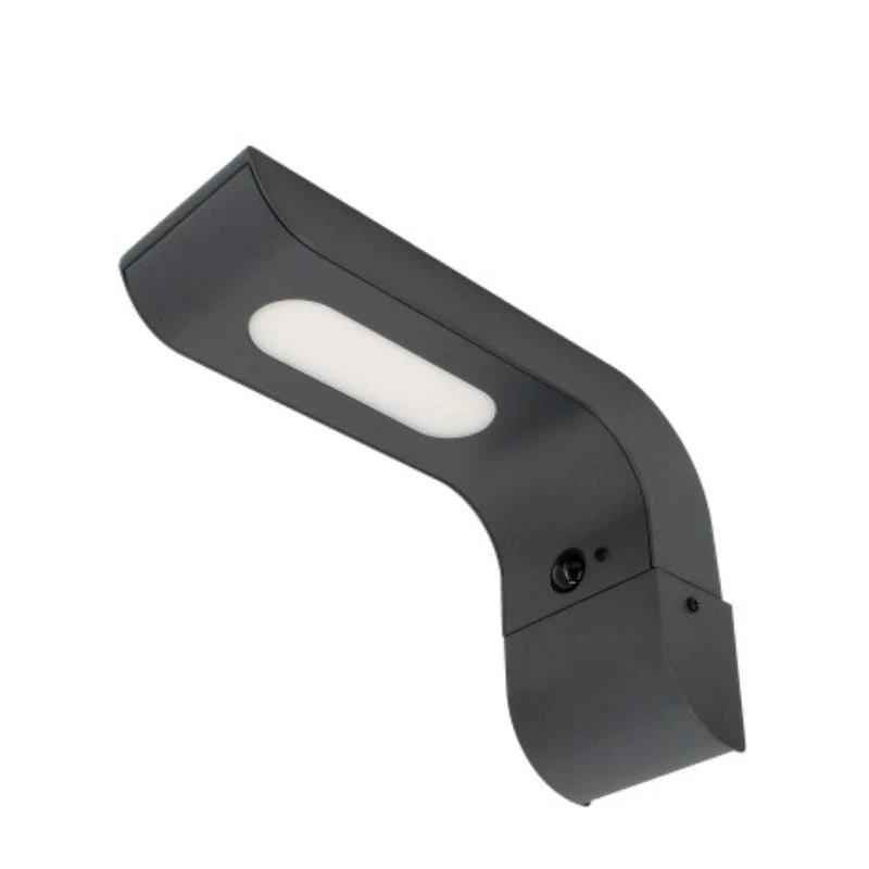 Applique Murale Extérieur 7W CCT Anthracite IP65 Détecteur PIR - 3000K/4000K/6500K