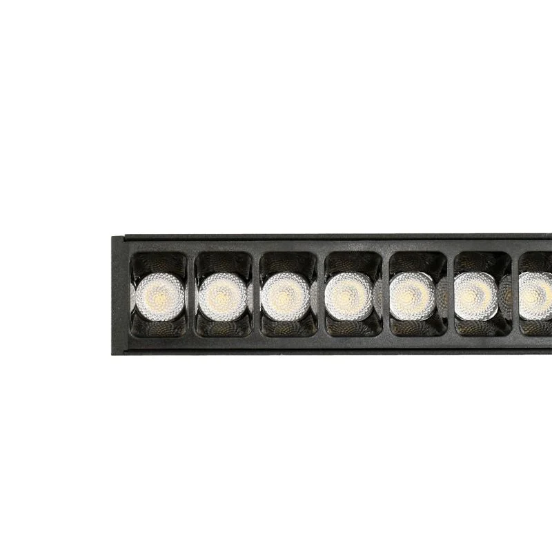 Linéaire Suspendu LED 30W 120cm UGR19 Noir - Garantie 5 ans