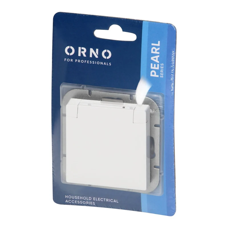 Prise Encastrée 2P+T 16A 250V avec Clapet - Blanc