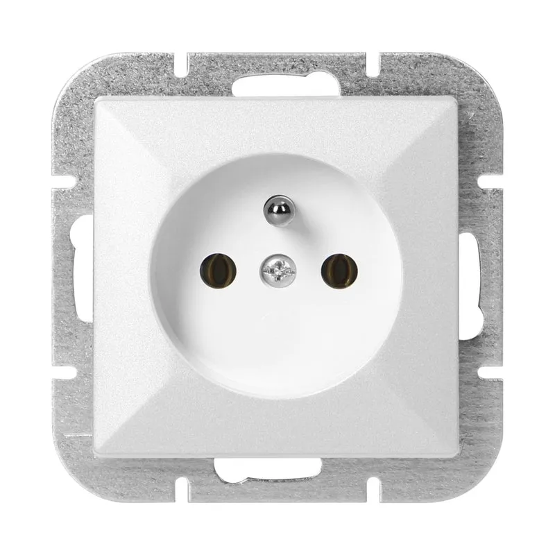 Prise Encastrée 2P+T 16A 250V - Blanc
