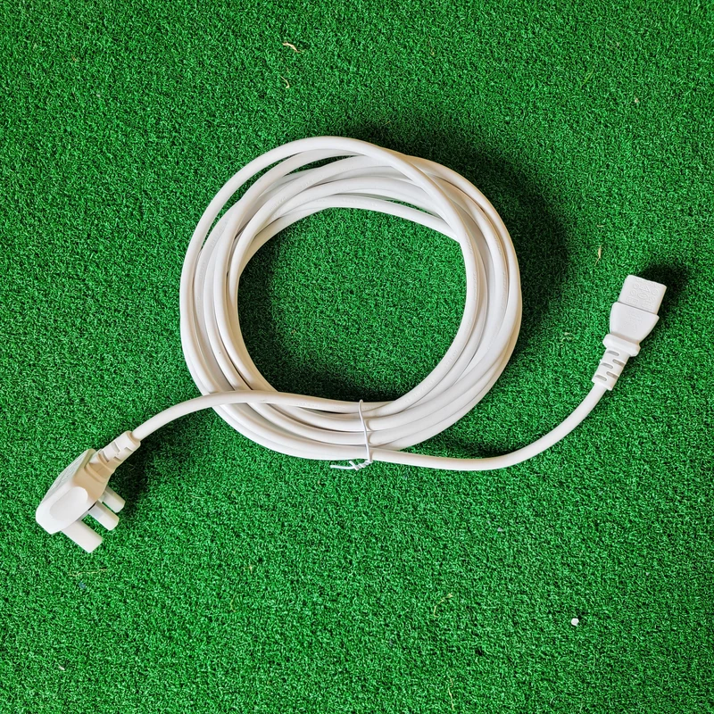 PVC Kettle Lead UK Mains Power Plug to IEC C13, various colours