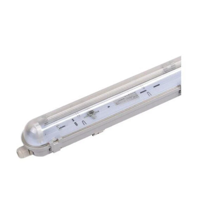 Pack de 8 - Réglette étanche pour Tube LED T8 120cm IP65 (Boitier vide)