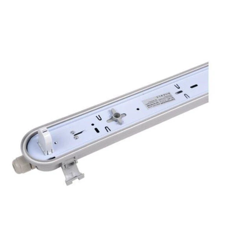 Pack de 8 - Réglette étanche pour Tube LED T8 120cm IP65 (Boitier vide)