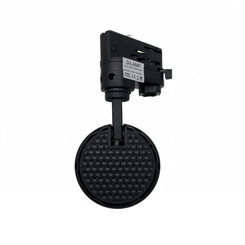 Spot LED sur Rail 30W 80° Compact Triphasé NOIR