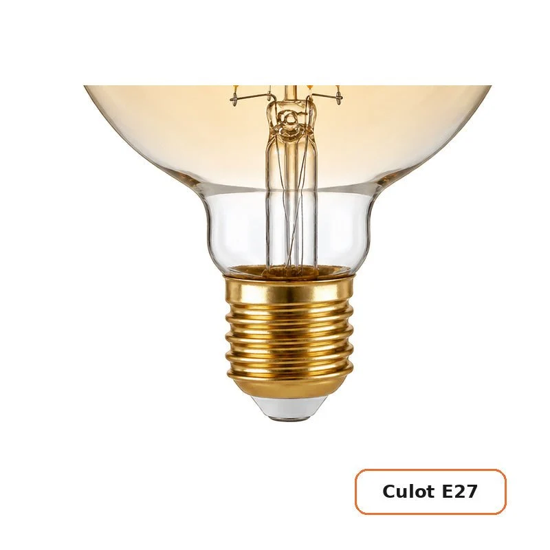 Ampoule LED Filament Dimmable E27 8W Ambrée G95