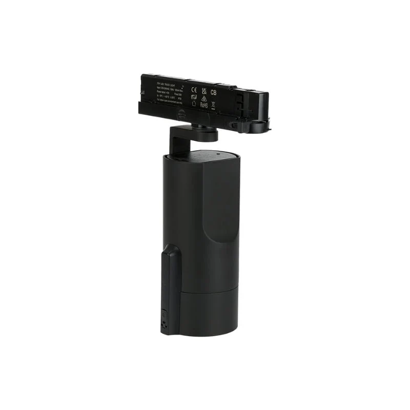 Spot LED sur Rail Triphasé Intelligent IA 35W CCT 24° Noir