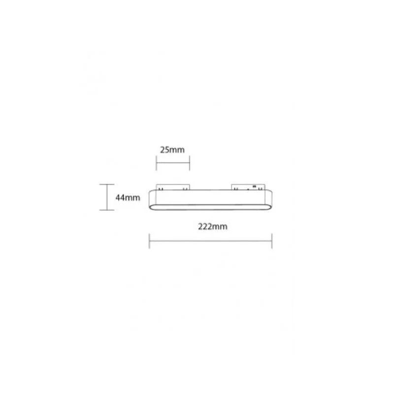 Projecteur Linéaire LED 12W pour Rail Magnétique M05 48V