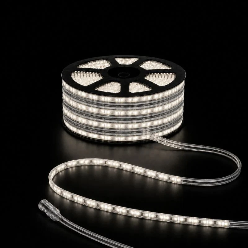 Ruban LED Tunnel 25M 2835 220V AC 9W/m IP65 120 LED/m - Raccordable 250M