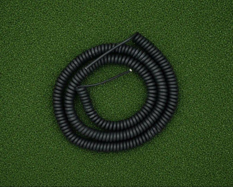 7 Core 0.75sqmm Black Coiled LSZH Power / Data Cable