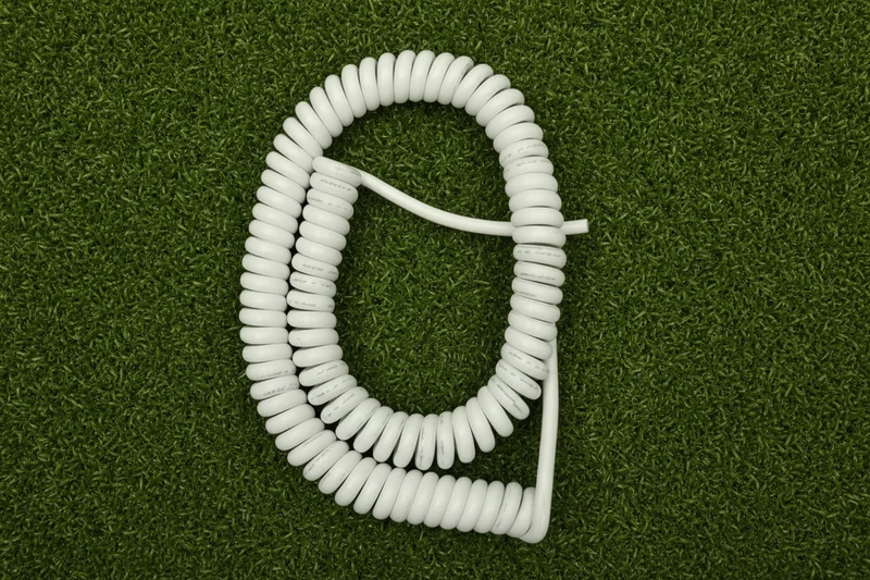 5 Core 0.75sqmm White Coiled LSZH Power Cable