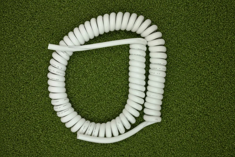 5 Core 0.75sqmm White Coiled LSZH Power Cable