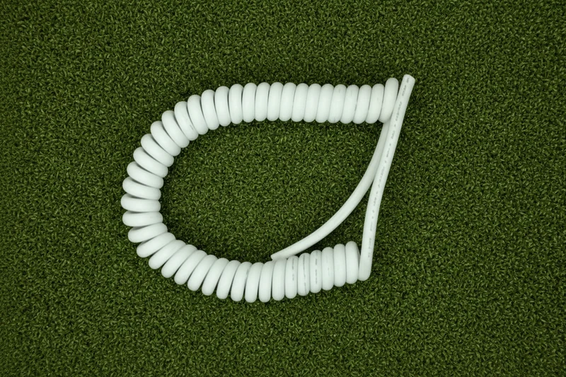 5 Core 0.75sqmm White Coiled LSZH Power Cable