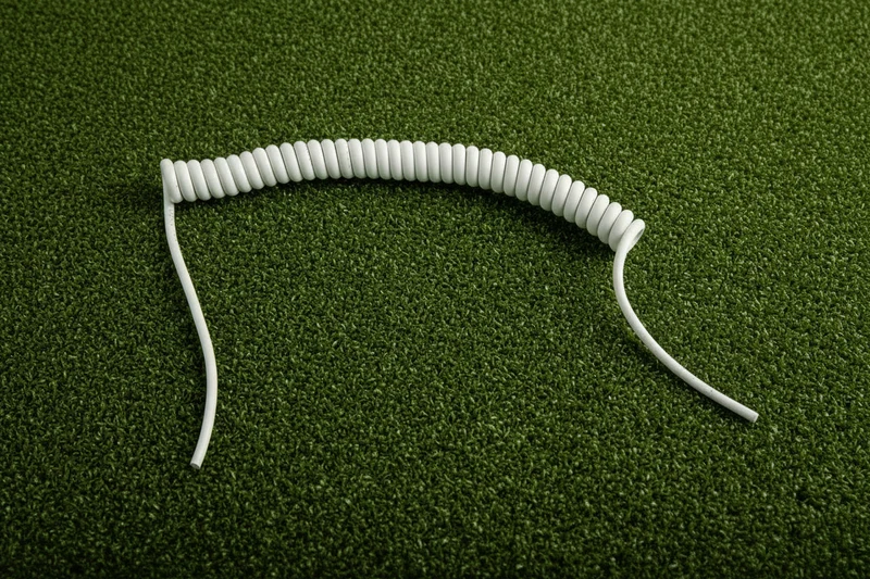 4 Core 0.75sqmm White LSZH Coiled Cable
