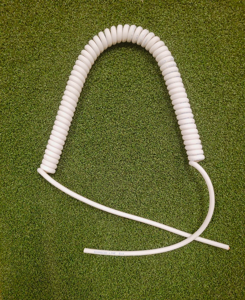 4 Core 0.75sqmm White LSZH Coiled Cable