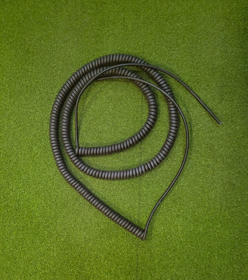 4 Core 0.75sqmm Black Coiled LSZH Power Cable