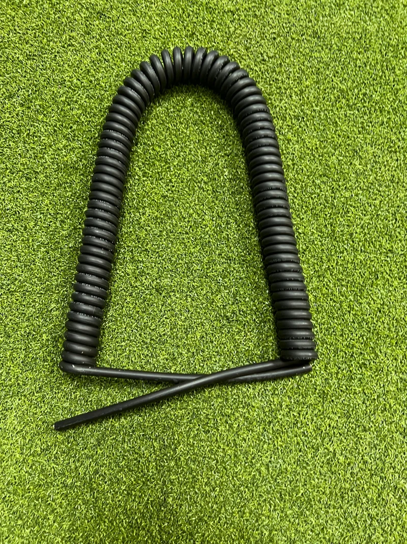 2 Core 0.75sqmm Black Coiled Power LSZH Cable