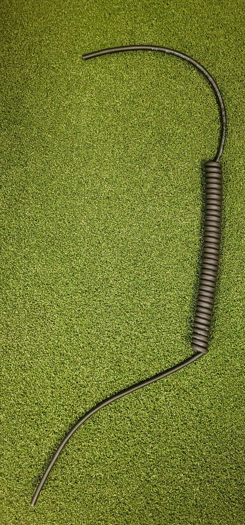 2 Core 0.75sqmm Black Coiled Power LSZH Cable