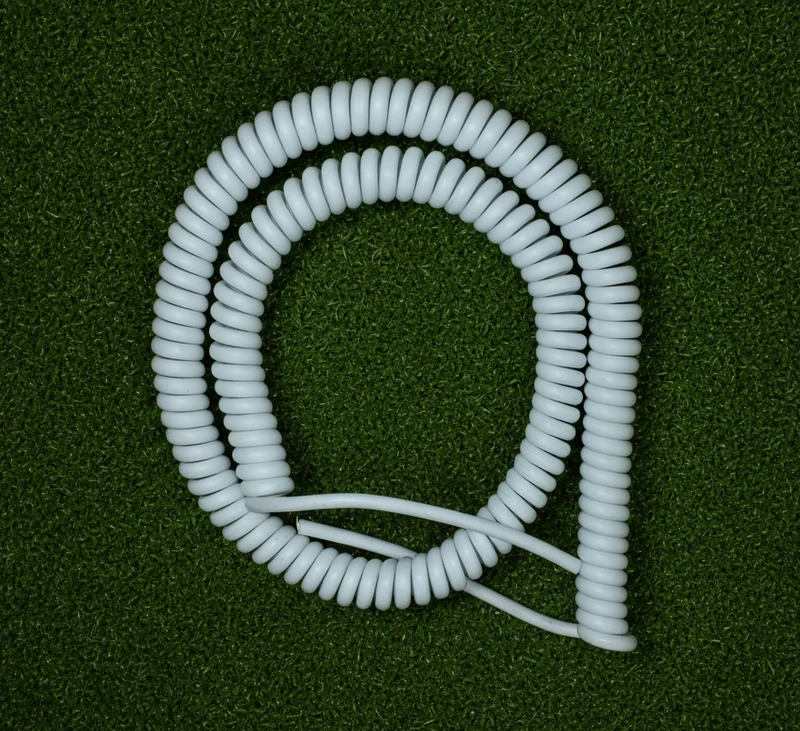 2 Core 1.5sqmm White Coiled LSZH Power Cable