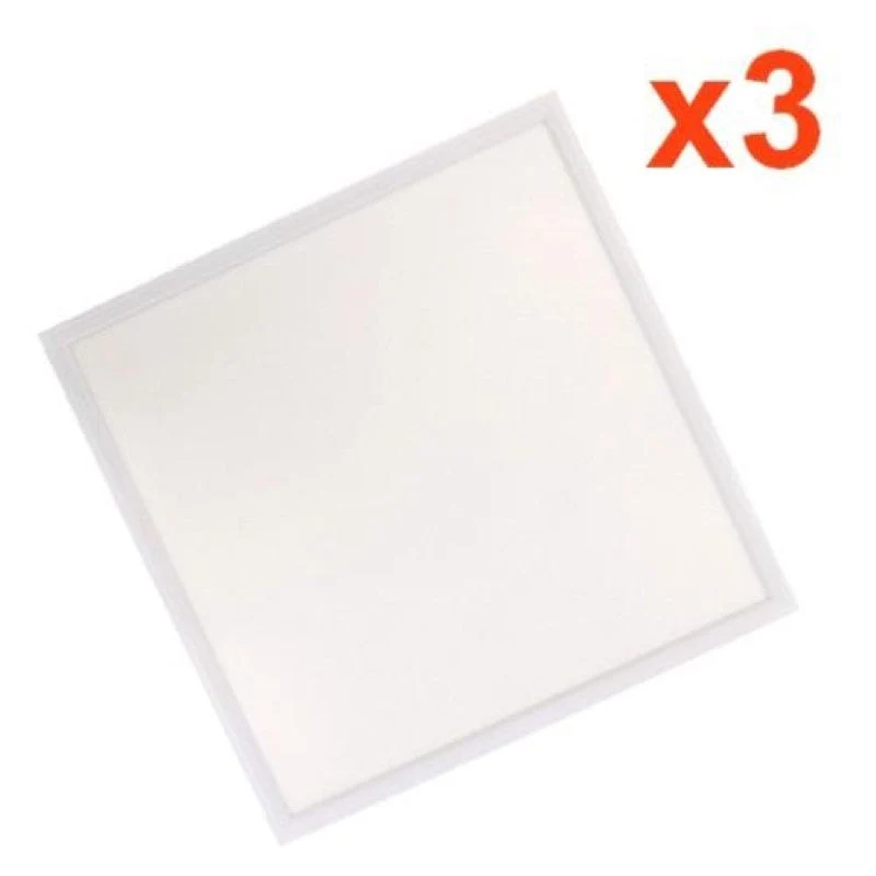 Panneau LED 60x60 Slim 48W BLANC - Pack de 3