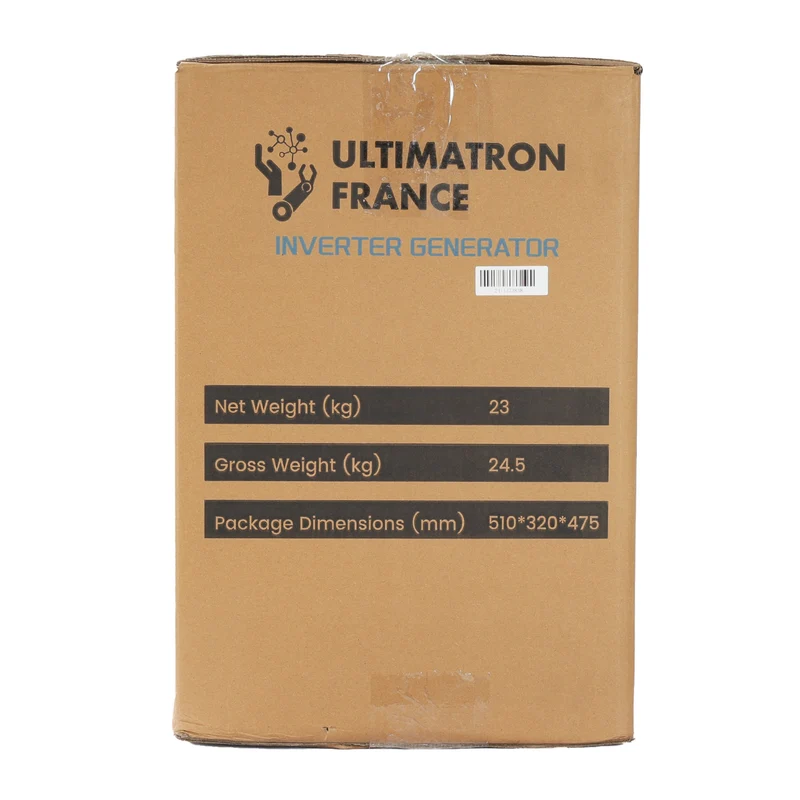 Groupe électrogène inverter essence ULTIMATRON ULT-3300-EU – 3000W / 3300W sinusoïde pure portable