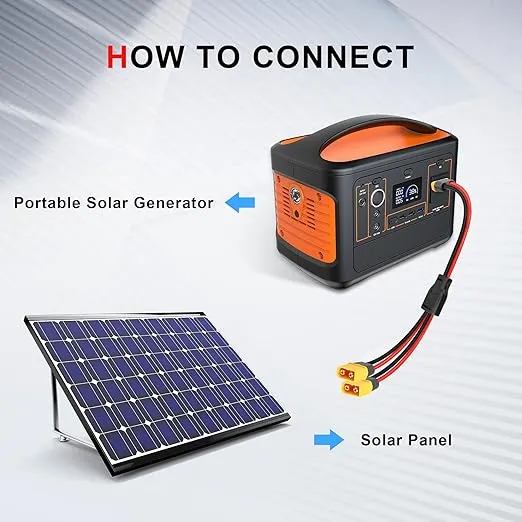 Cabo Ligação Paralela Solar 2x XT60 para 1x XT60 12AWG (0,3m)