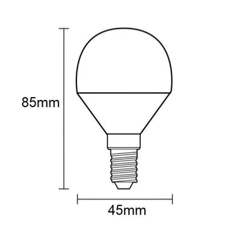 Ampoule LED E14 4W 220V G45 240°