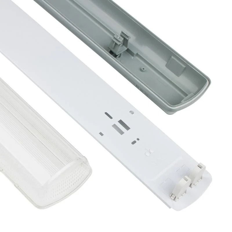 Réglette LED étanche double pour Tubes LED T8 120cm IP65 (boitier vide) - Pack de 8