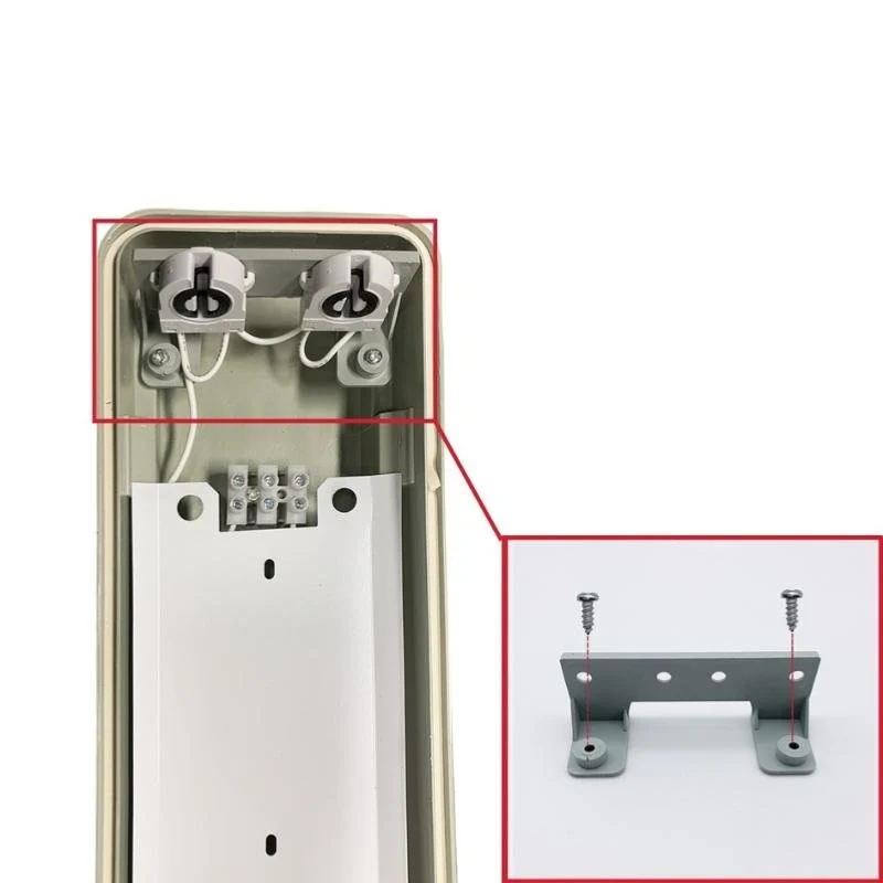 Réglette LED étanche double pour Tubes LED T8 120cm IP65 (boitier vide)