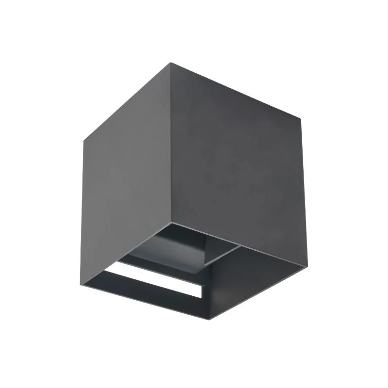 Applique Murale Grise IP65 Cube pour Ampoule G9