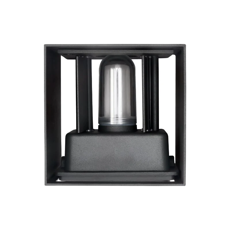 Applique Murale Grise IP65 Cube pour Ampoule G9