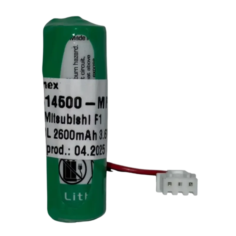 Pile lithium LS14500-MF 3.6V 2600mAh pour Mitsubishi PLC