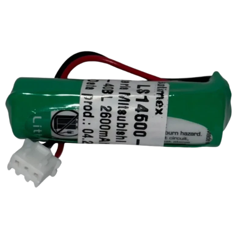 Pile lithium LS14500-MF 3.6V 2600mAh pour Mitsubishi PLC