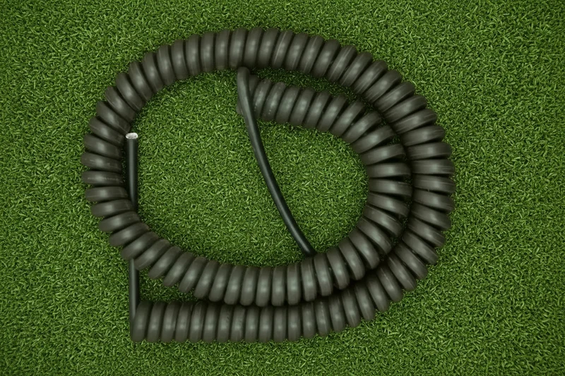 7 Core 1sqmm Coiled Black LSZH Cable