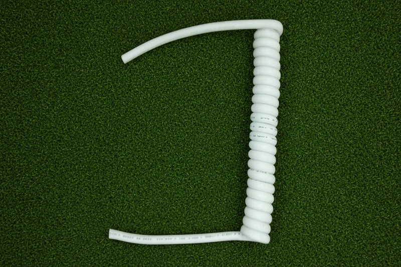 5 Core 1sqmm Coiled White LSZH Cable