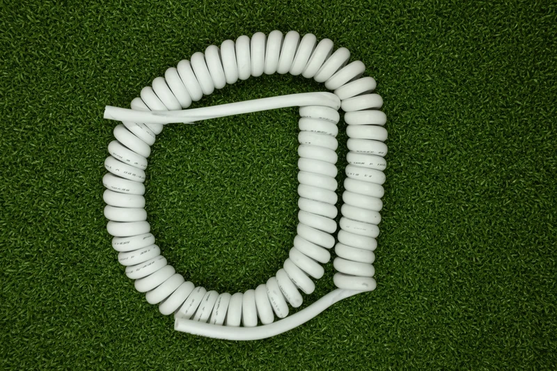 5 Core 1sqmm Coiled White LSZH Cable