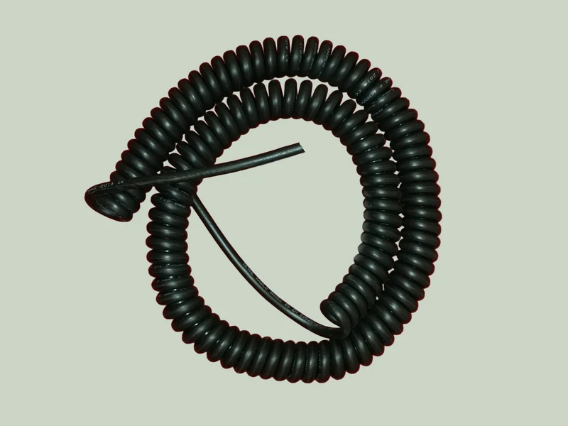 4 Core 1sqmm Coiled Black LSZH Cable