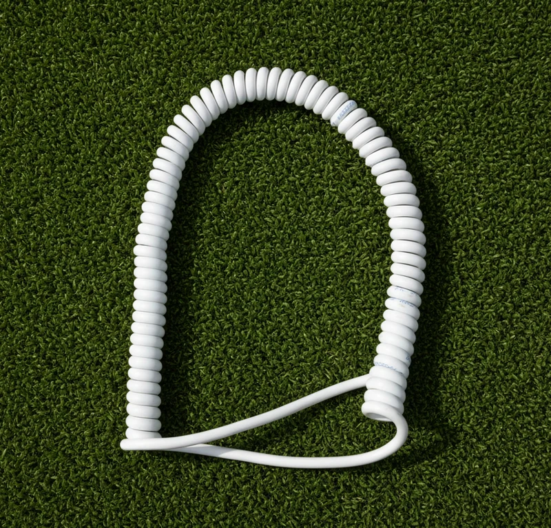 2 Core 1sqmm Coiled White LSZH Cable