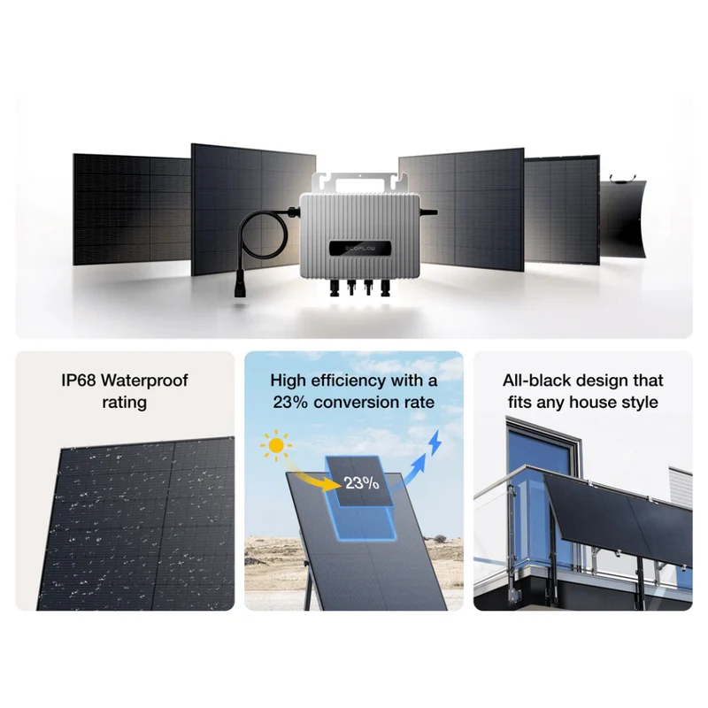 Ecoflow Stream Microinversor 800VA 230V para 2 Painéis solares
