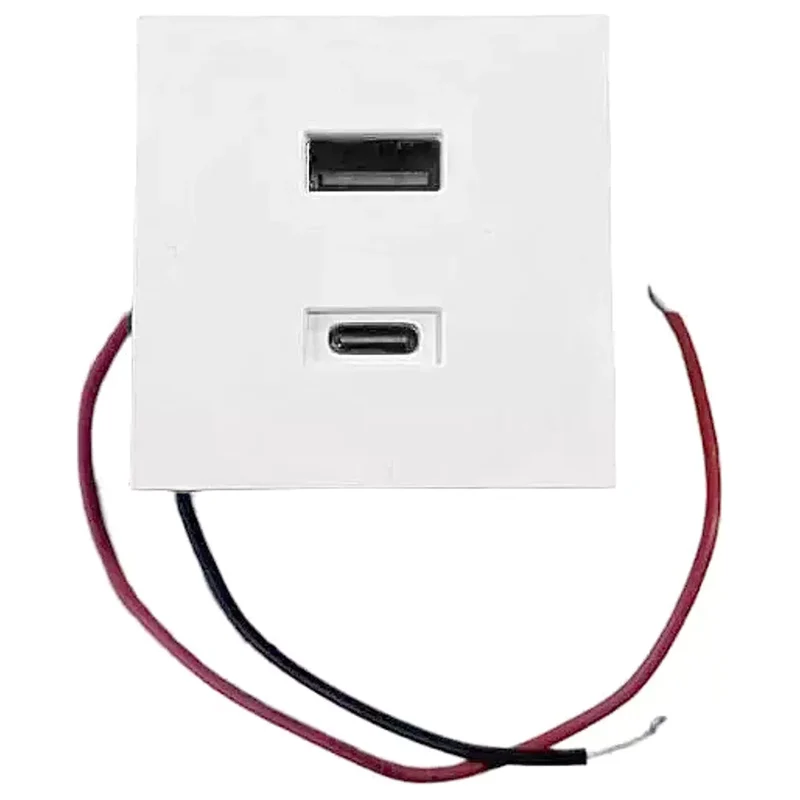 Shelly Carregador USB 20W (USB-A + USB-C) para Suporte de Wall Display - Shelly USB Charger para Wall Display Stand Branco