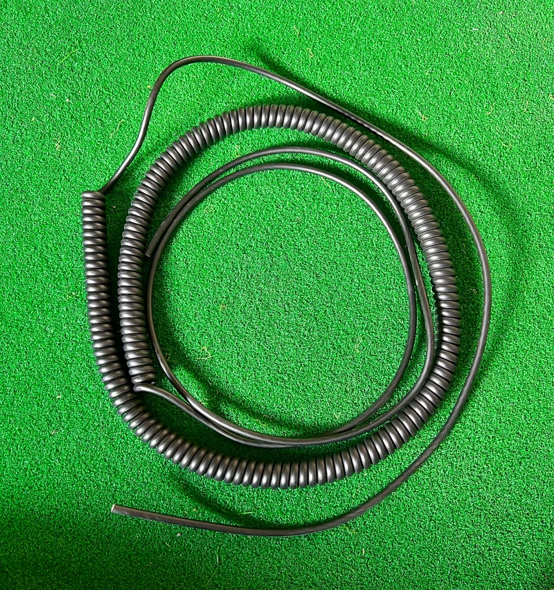 5 Core 0.5sqmm, Coiled Black PUR Data/Power Cable