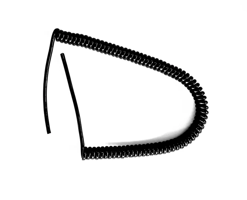 4 Core 0.5sqmm, Coiled Black PUR Power/Data Cable