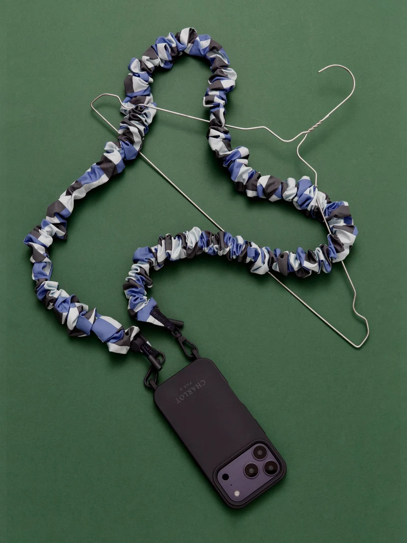 Coque + Bandoulière Scrunchie Navy Blue